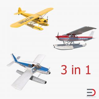 3D model Seaplanes Collection