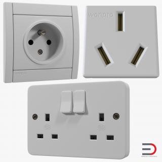 Electrical Outlets Collection 3D model