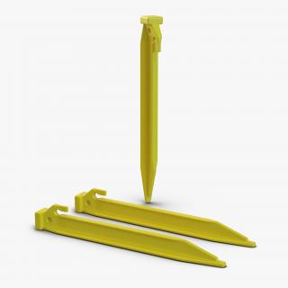 3D Plastic Tent Stake model