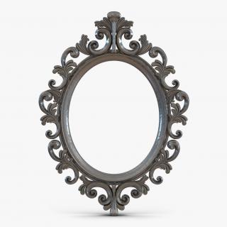 3D Baroque Picture Frame 6 model