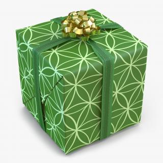 3D model Giftbox 2 Green