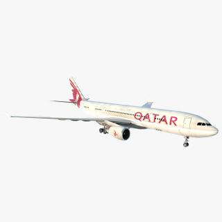 3D Airbus A330-P2F Qatar