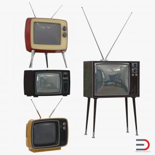 Retro TV Collection 3D model