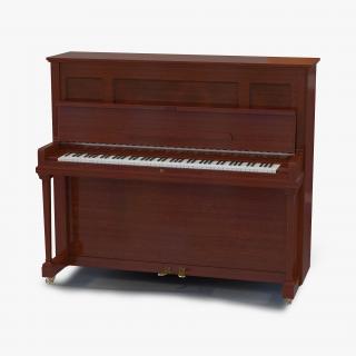 3D Upright Piano model