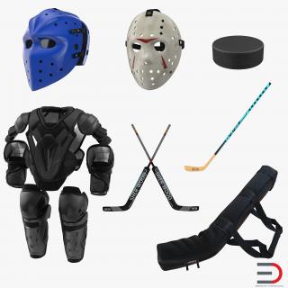 Hockey Equipment 3D Models Collection 2 3D model