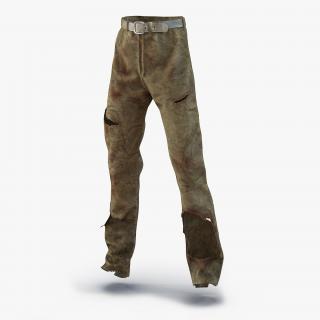 3D model Old Dirty Work Pants