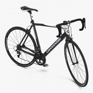 Road Bike Cannondale Rigged 3D