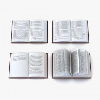 Open Books Set 3D model