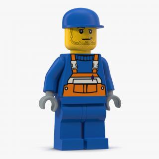 3D model Lego Man Worker