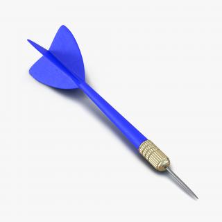 3D Dart Needle 3 Blue model