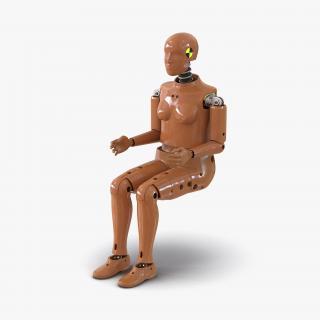 3D model Female Crash Test Dummy Rigged