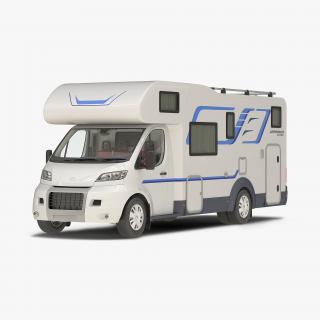 3D Tag Axle Motorhome model