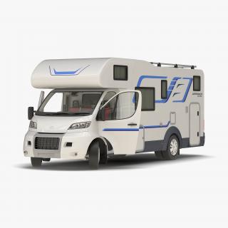 3D model Tag Axle Motorhome Rigged