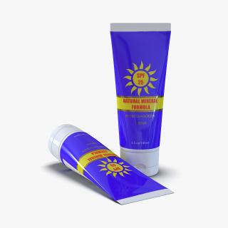 Sunscreen Tube Generic 2 3D model