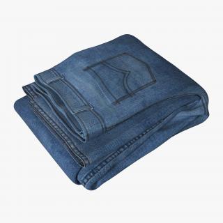 Jeans Folded 3 3D model