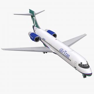 3D model Boeing 717 200 AirTran Airways