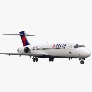 3D model Boeing 717-200 Delta Air Lines