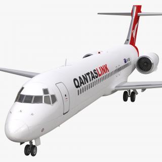 Boeing 717-200 Qantas Airways 3D model