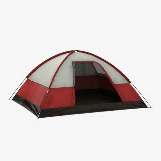 3D Dome Tent Red model