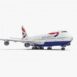 3D Boeing 747-100B British Airways