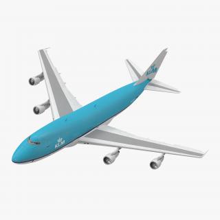 3D Boeing 747-100B KLM Rigged