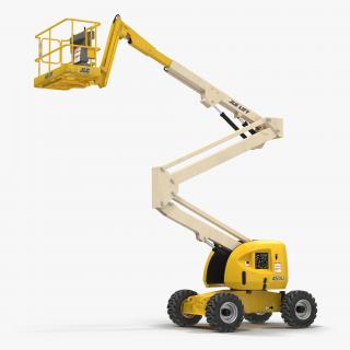 Telescopic Boom Lift JLG 450AJ Yellow 2 3D model