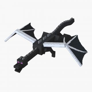 Minecraft Ender Dragon Rigged 3D model