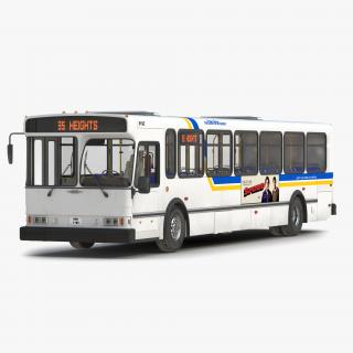 Orion V Transit Bus Liberty Lines Transit Simple Interior 3D