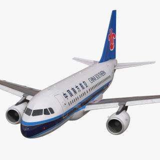 Airbus A318 China Southern Airlines Rigged 3D