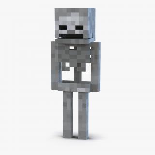 3D Minecraft Skeleton model