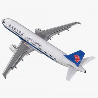 Airbus A320 China Southern Airlines Rigged 3D