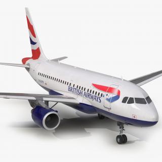 Airbus A318 British Airways 3D