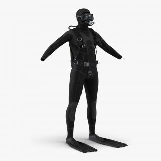 Scuba Diving Equipment 3D