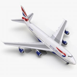 3D Boeing 747-200B British Airways