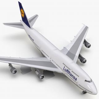 Boeing 747-300 Lufthansa 3D model