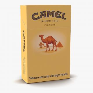 3D Closed Cigarettes Camel model