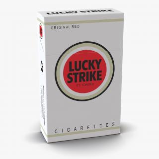 3D model Closed Cigarettes Lucky Strike