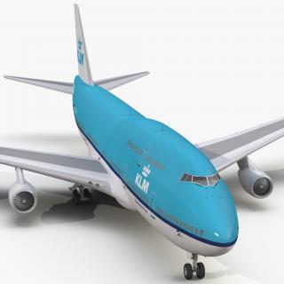 3D Boeing 747-400 KLM model