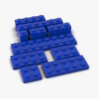 Lego Bricks Set 2 3D Models 3D