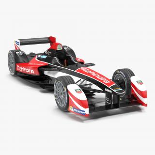 Formula E Race Car Mahindra 3D