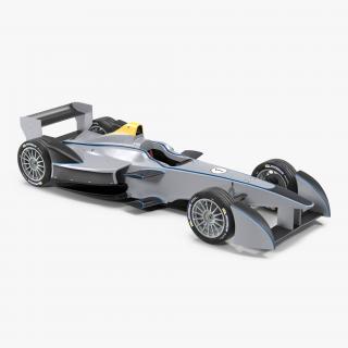 3D Formula E Race Car Generic 3 model