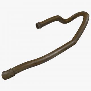 Broken Iron Pipe 11 3D model