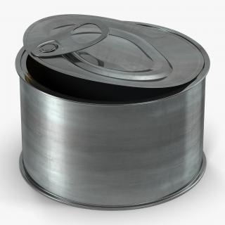 3D model Open Empty Tin Can 3