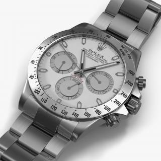 Daytona Rolex White Dial 3D model