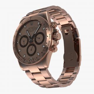 3D model Rolex Daytona Pink Gold 2