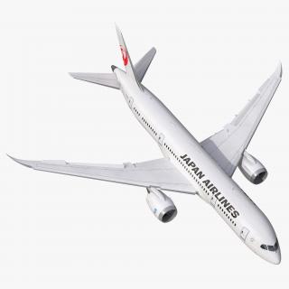 3D model Boeing 787-8 Dreamliner Japan Airlines Rigged