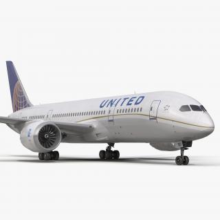 3D model Boeing 787-8 Dreamliner United