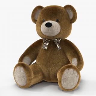 3D Teddy Bear 3D model with Fur model