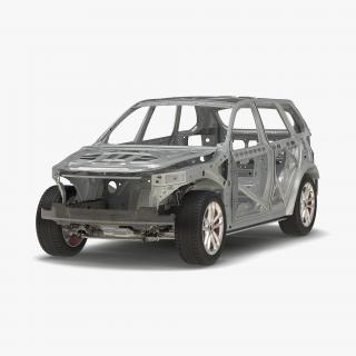 SUV Frame with Chassis 3D