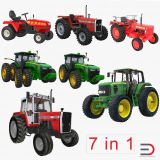 3D Tractors Collection 3